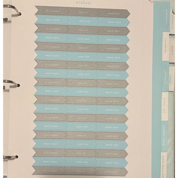 Martha Stewart Our Wedding Keepsake 3 Hole Ring Planner Binder Photo Book-New! - Picture 5 of 10